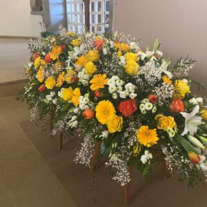 gerbe de fleurs pour enterrement