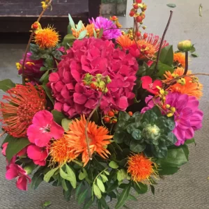 Arrangement floral rond oriental