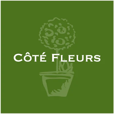 Logo côté fleurs, livraison de fleurs à Genève, artisan fleuriste Genève